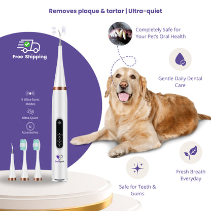 Laly SonicClean — Ultrasonic Dog Tooth Cleaner